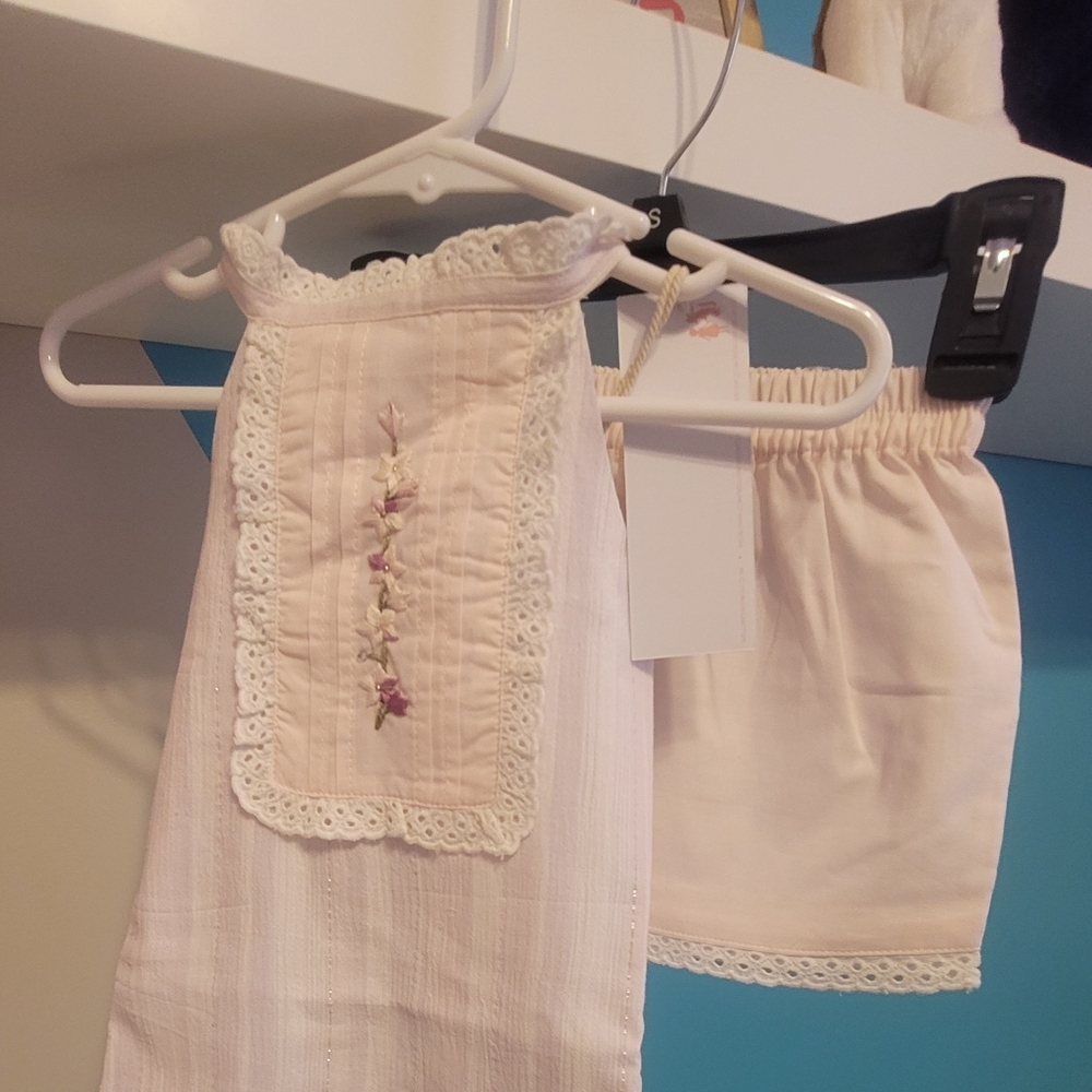 Well Dressed Wolf Pink Lace Diaper Cover Set